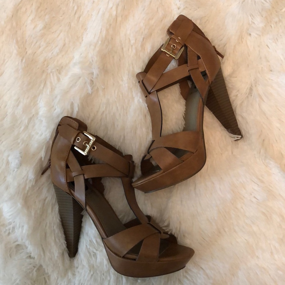 Brown Strappy Heels